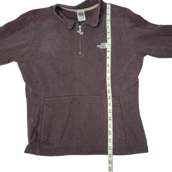 The North Face Women's Brown 1/4 Zip Pullover Sweater - Picture 6 of 7
